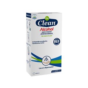 ALCOHOL ANTIBACTERIAL PARA MANOS DR CLEAN SACHET 800 ML